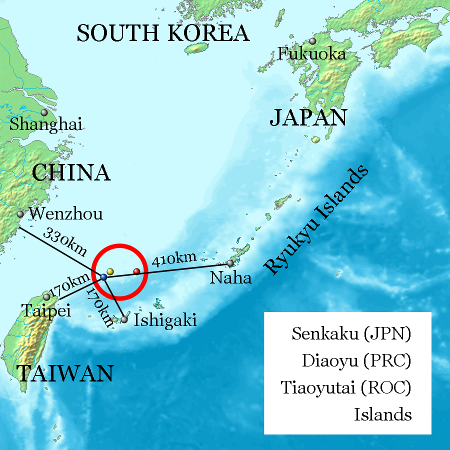Pulau Diaoyu dan Kepulauan Ryuku